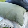 Objets de Bibi - Ib Laursen Cuscini in lino 100% in blu e verde completi di imbottitura
