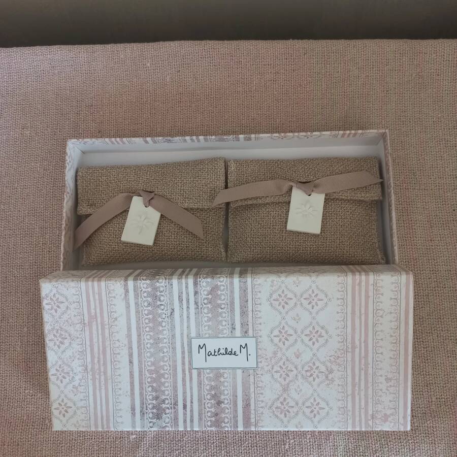 Objets de Bibi - Mathilde M Cofanetto con due bustine profumate Figuier Dolce