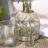 Objets de Bibi - Ib Laursen piccolo vaso in vetro e rattan