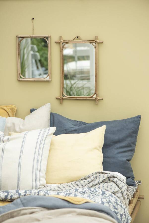 Objets de Bibi - Ib Laursen Cuscino blu 100% lino con imbottitura