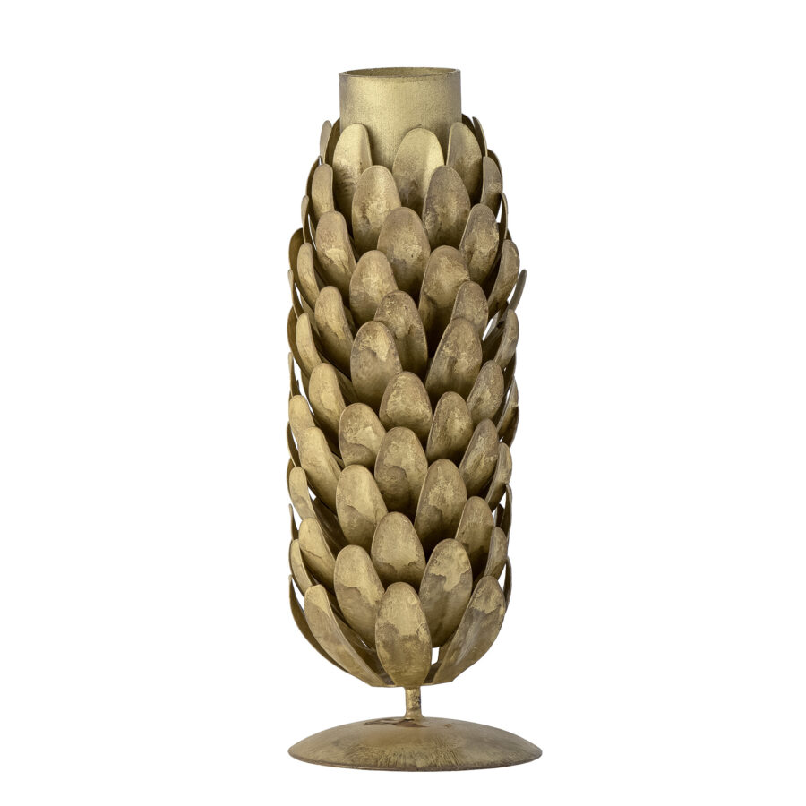 Objets de Bibi - Bloomingville Porta candele a forma di pigna, in ottone