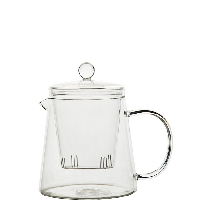 Objets de Bibi - Fiorirà un giardino. Tisaniera con filtro in vetro borosilicato