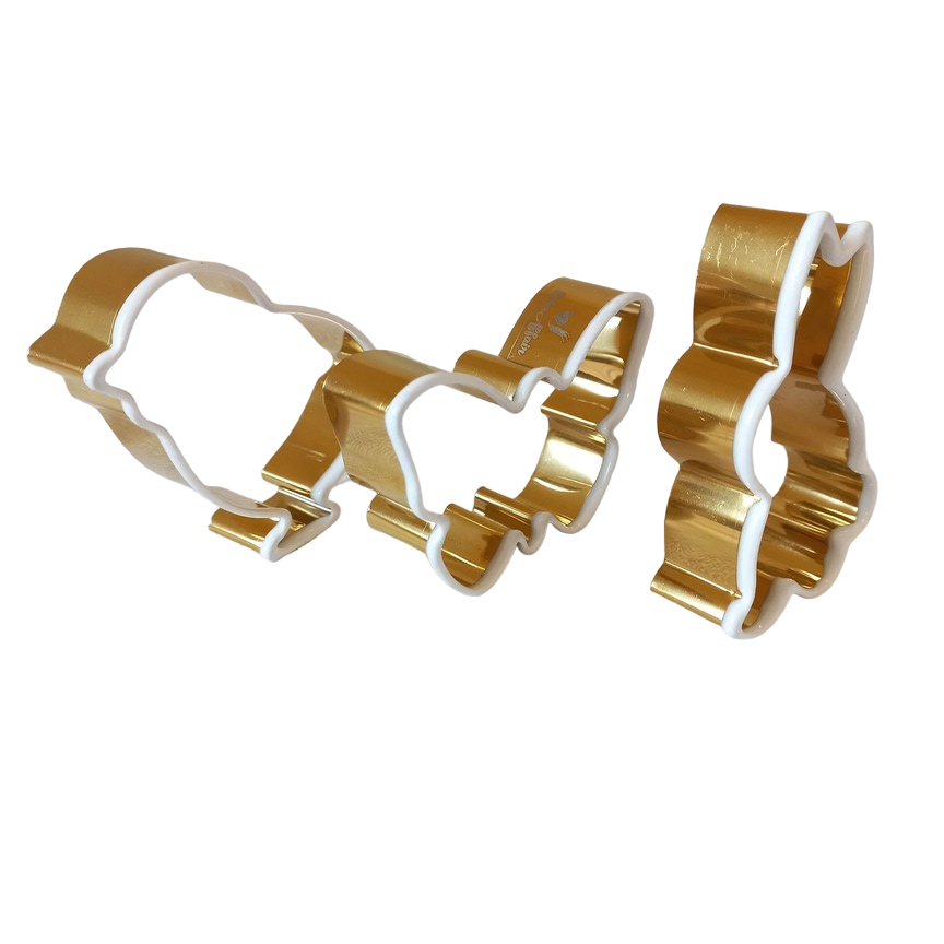 Formine per biscotti - set 3 pz. Divertenti formine a forma di animaletti per creare biscotti divertendosi.