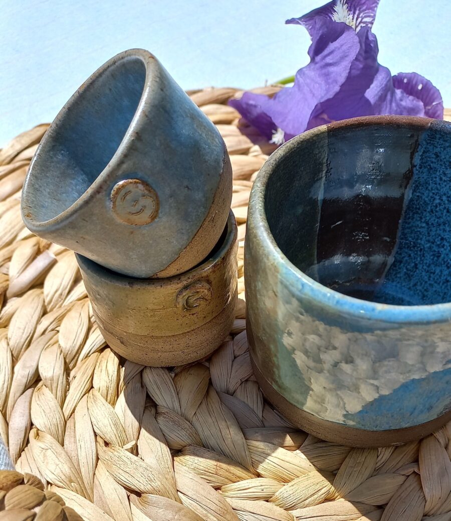 Objets de Bibi - Set 3 tazze in ceramica. Produzione artigianale