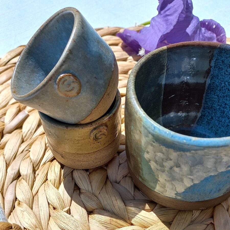 Objets de Bibi - Set 3 tazze in ceramica. Produzione artigianale