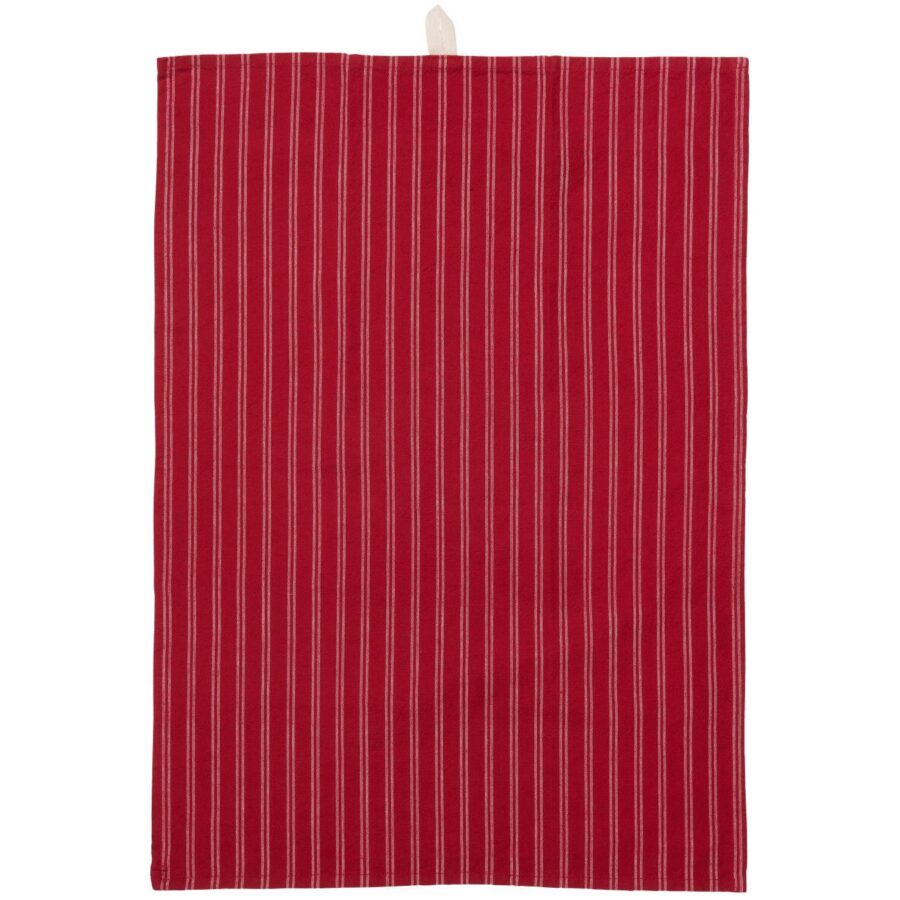 Objets de Bibi - Ib Laursen Un morbido canovaccio rosso a righe bianco per dare un tocco natalizio anche in cucina.