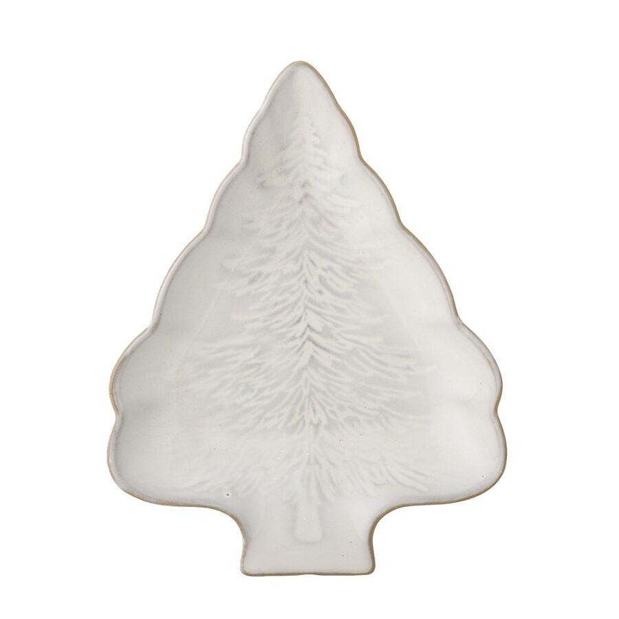 Objets de Bibi - Bloomingville Un piatto da portata a forma di albero di Natale che aggiungerà un fascino festoso a qualsiasi tavola.